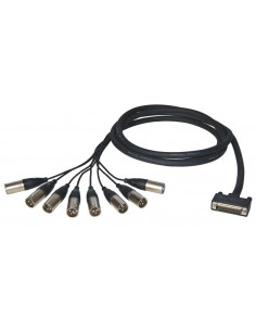 Dsub- 8  XLR macho 3 metros