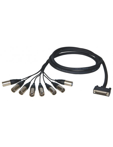 Dsub- 8  XLR macho 3 metros