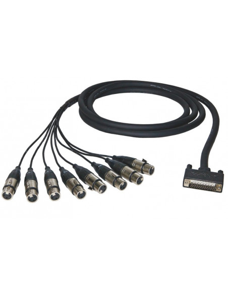 Dsub-8 XLR hembra 3 metros