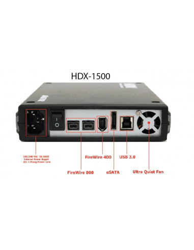 HDX 1500 cuatro puertos 3.5"  500 Gb
